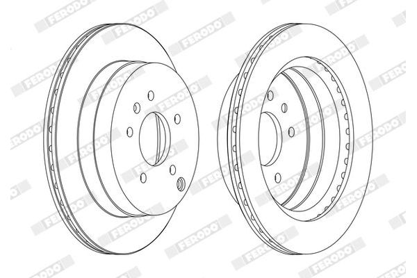 Fren Disk Ayna Arka Sağ ve Sol Chevrolet Captiva (2006->)  FERODO DDF1660C