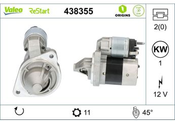 Marş Dinamosu  VALEO 438355  2105337 GN1511000EA GN15-11000-EA GN1522000EA GN15-22000-EA