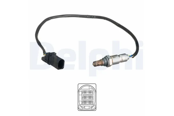 Oksijen (Lambda) Sensörü  Audi A3 Sportback (8PA)(09.2004->)  DELPHI ES21079-12B1