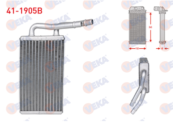 Kalorifer Radyatörü  VEKA 41-1905B  YC1H18B539AA 4042575 1350118 YC1H18476AA YC1H 18476 AA YC1H18476AB YC1H 18476 AB