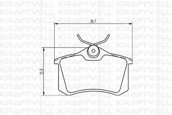 Fren Disk Balata Arka Renault Megane IV HB (12.2015->)  KRAFTVOLL 07010012