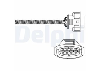 Oksijen (Lambda) Sensörü  DELPHI ES10790-12B1  ES1079012B1 ES10790-12B1 55560916 855435 93188395