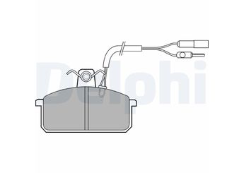 Fren Disk Balata Ön DELPHI LP517   5888528 9938719 5892483 5892608 792488 82374653 9939953 9941718