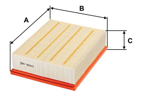 Hava Filtresi  Audi A4 Sedan (8E)(04.2003->)  VALEO 585043