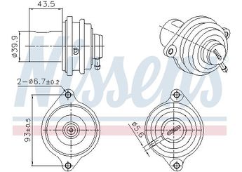 Egr Valfi  NISSENS 98472  A6601400360 6391400160 6391400560 6601400360 A6391400160 A6391400560