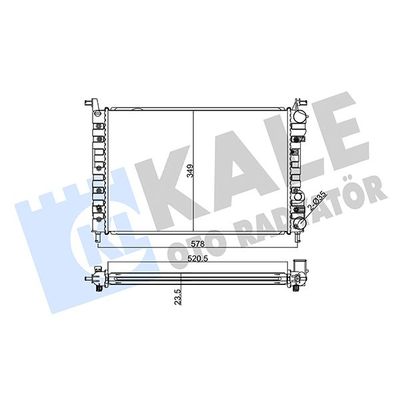 Su Radyatörü  Fiat Palio (178)(06.1999->)  KALE 120500