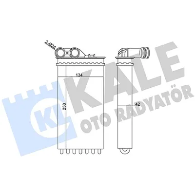 Kalorifer Radyatörü  Citroen C4 Coupe (06.2004->)  MGA 81136