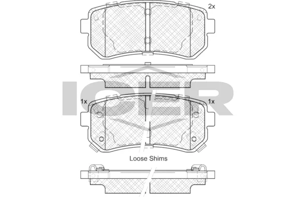 Fren Disk Balata Arka Hyundai Tucson (TL)(09.2015->)  MANDO MBF015963