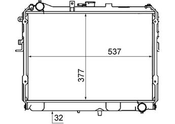 Su Radyatörü  MAHLE CR 767 000S  25310H8300 25310 H8300 RF0115200D RF01-15-200D RF0115200E RF01-15-200E RF0115200A RF0115200B RF0115200C