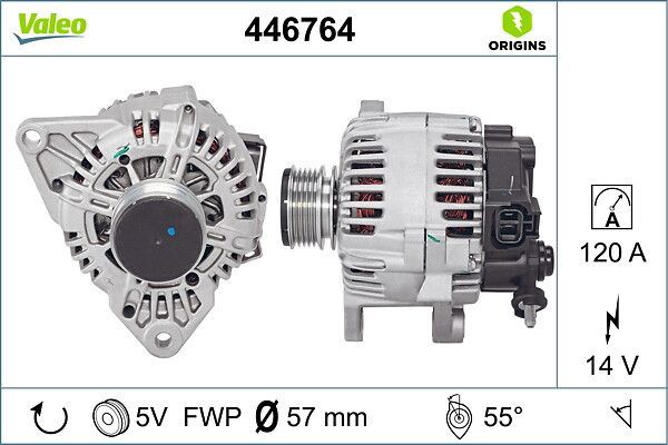 Alternatör  VALEO 446764