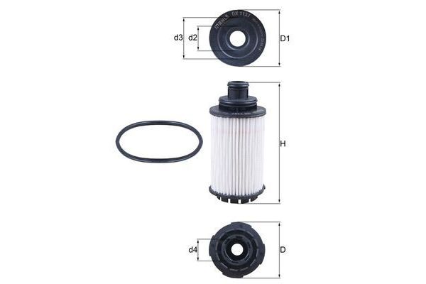 Yağ Filtresi  MAHLE OX 1137D
