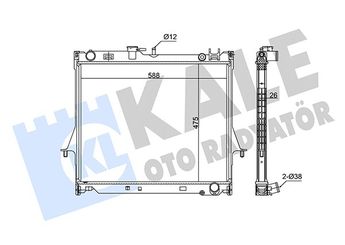 Su Radyatörü  KALE 358700  214105FA0B 214106666R 8973333500 8973333501 8973333503 8981637110