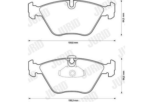 Fren Disk Balata Ön BMW 5 Serisi Sedan (E39)(1995->)  JURID 573002J