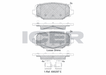 Fren Disk Balata Arka AYD 60635A  K68159526AC 68144209AA 68159526AA 68159526AB 68159526AC 2AMV4526AA 2AMV-4526-AA V2012439AB V2019526AA K68159526AA K6815-9526-AA K6815-9526-AC K68144209AA K6814-4209-AA K68159526AB K6815-9526-AB K68509721AA K68509721AB 7B0698451B 7B0 698 451 B 7B0698451F 7B0 698 451 F 7B0698451H 7B0 698 451 H
