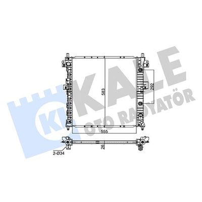 Su Radyatörü  Ssangyong Kyron (10.2005->)  KALE 356405