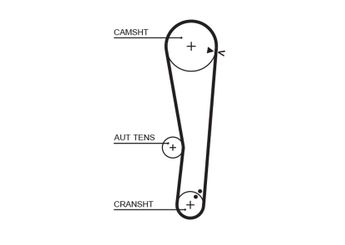 Triger Kayışı  GATES 5568XS  2431222613 2431222611 24312-22611 2431222612 24312-22612 24312-22613