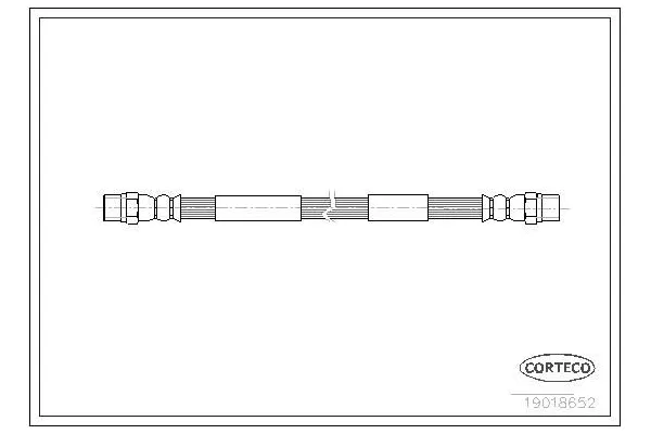 Fren Hortumu Ön Sağ veya Sol Volkswagen LT P.Van/Minibüs (01.1979->1996)  CAVO C800 104A