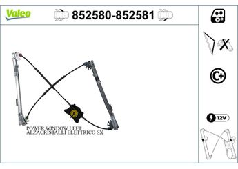 Cam Krikosu Ön Sol VALEO 852580  3T0837461A