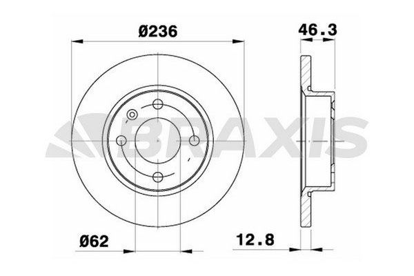 Fren Disk Ayna Ön Sağ ve Sol BRAXIS AE0202
