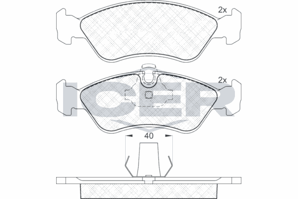 Fren Disk Balata Ön Opel Kadett E Combo/ Cabriolet (1984->)  FEBI BILSTEIN 16030