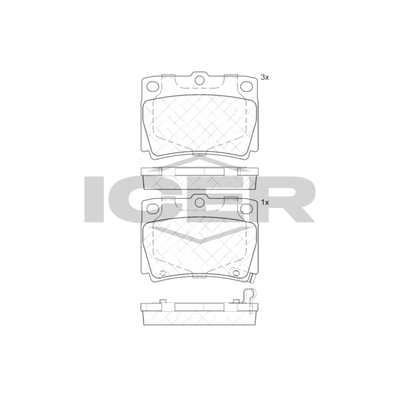 Fren Disk Balata Arka WONGA 271070