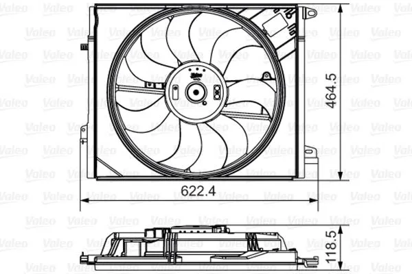 Radyatör Fan ve Motoru  VALEO 696882