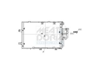 Klima Radyatörü  OPEL ORJINAL 93175776  93175776 13114011 1850000 1850091 1850113 24426585 24445193 9201959 93183505 013114011 01850000 01850091 01850113 024426585 024445193 09201959 093175776 093183505
