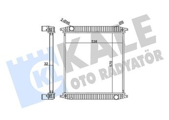 Su Radyatörü  KALE 351395  7420809775 5001868221 20810091 500380655