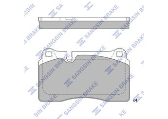 Fren Disk Balata Ön SANGSIN SP2231  7L6698151E WVA24098 7L6698151G 7L6698151J 7P6698151C