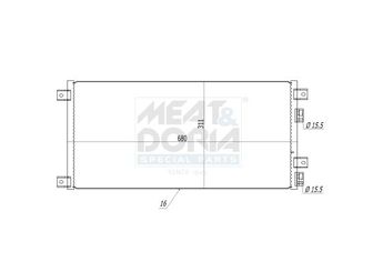 Klima Radyatörü  NRF 35643  504022601