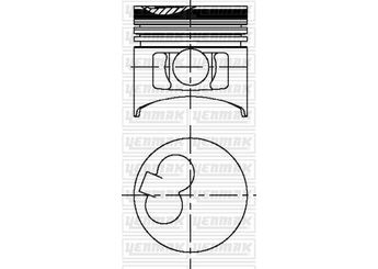 Piston  YENMAK 4442-050  31-04442-050