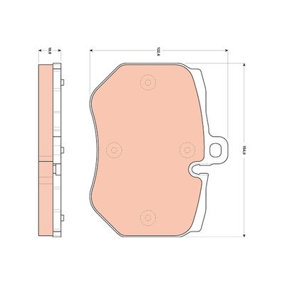 Fren Disk Balata Ön Audi Q7 (4L)(03.2006->)  TRW GDB1848