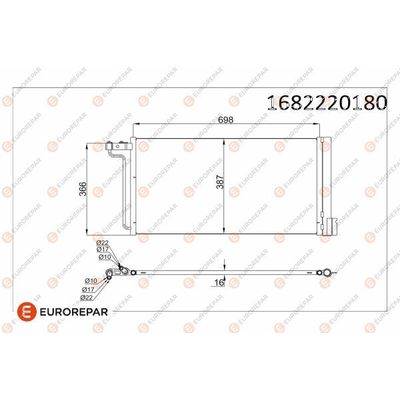 Klima Radyatörü  Ford Focus S.Wagon (CEW)(2014->)  PSA ORJINAL 1682220180