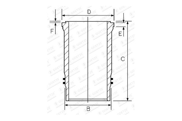 Gömlek (128.00MM-STD)  GOETZE 15-451070-00