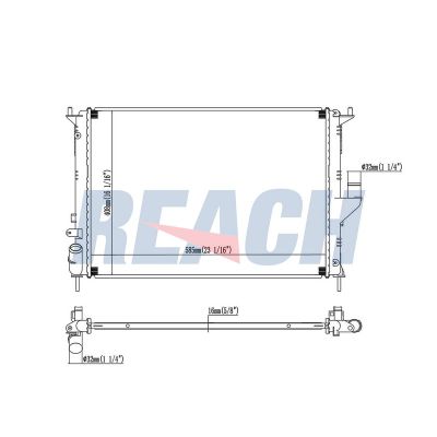 Su Radyatörü  Dacia Logan MVC (12.2006->)  VEKA 16-3105B