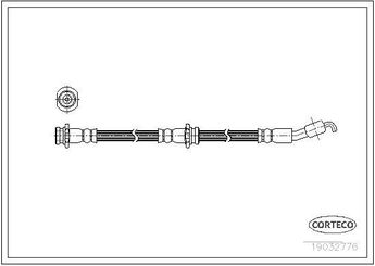 Fren Hortumu Arka Sağ veya Sol CORTECO 19032776  19032776 4621053A01 4621053A11