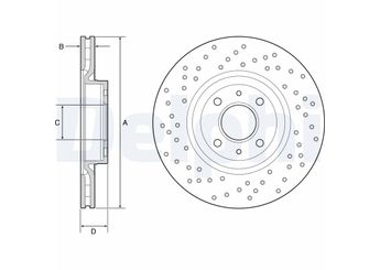 Fren Disk Ayna Ön Sağ ve Sol DELPHI BG4943C  51938383 5741446