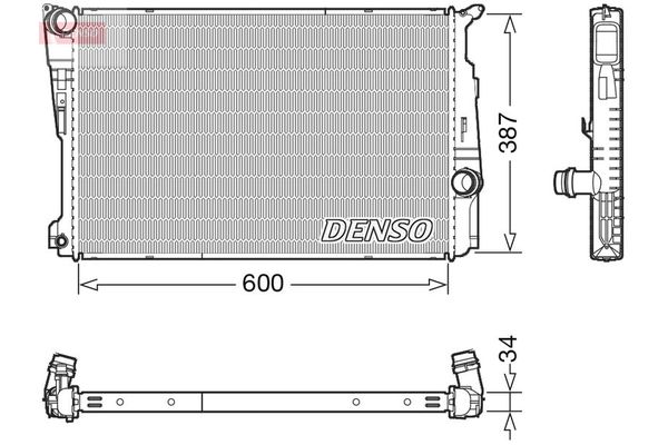 Su Radyatörü  BMW X3 Serisi (F25)(03.2011->)  DENSO DRM05006