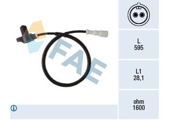 Abs Sensörü Ön Sağ veya Sol FAE 78400  6238404 1238424 6238355 90519940 90541132