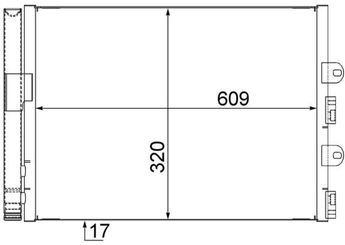 Klima Radyatörü  MAHLE AC 561 000S  51763472 51712975 51712795 517 1279 5