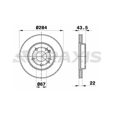Fren Disk Ayna Ön Sağ ve Sol BRAXIS AE0406