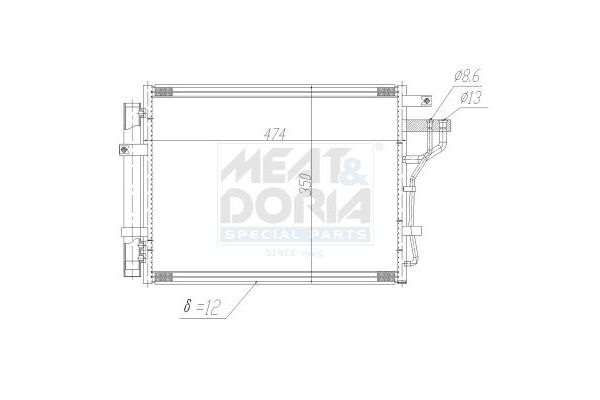 Klima Radyatörü  MANDO HC976061Y000