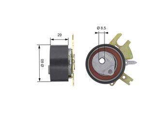 Triger Gergi Rulmanı  GATES T43089  3M5Q6B217AA 3M5Q 6B217 AA 829A3 0829.A3 829A4 0829.A4 0829A3 0829A4 96408284 9640828480 9464640480 1231975 8653651