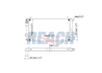 Su Radyatörü  VEKA 16-3300B  1330K6 1301Y2 1301Y3 1331JE 133345 9620209980