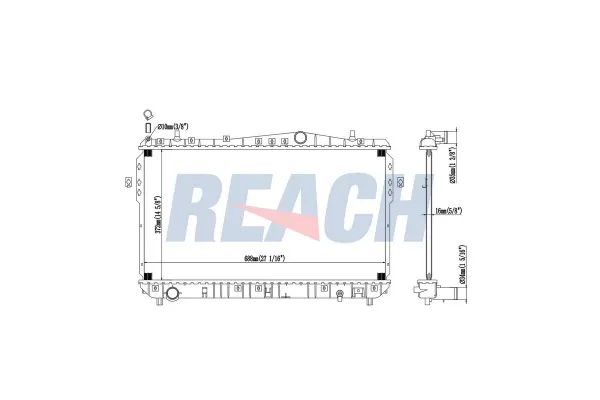 Su Radyatörü  Chevrolet Rezzo (2005->)  ORİS BCH013026