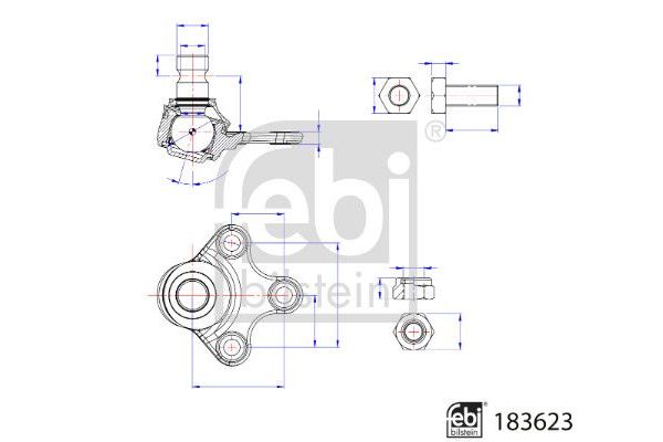 Rotil Alt Sağ veya Sol Opel Corsa F / Corsa-e F (2019->)  PSA ORJINAL 9824626380