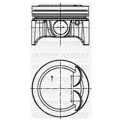 Piston (75.00MM-STD)  YENMAK 31-04127-000