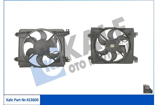 Radyatör Fan ve Motoru  Hyundai Elantra (XD)(2000->)  KALE 413600