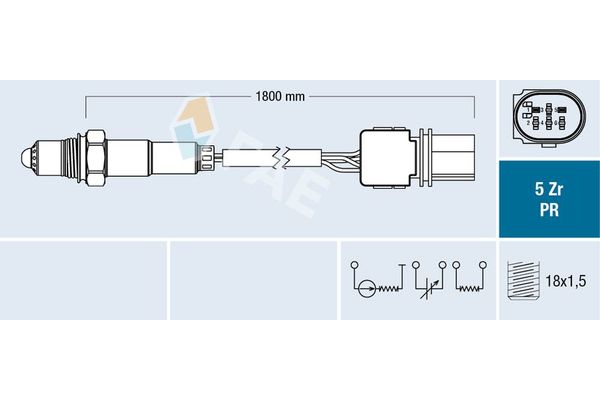 Oksijen (Lambda) Sensörü  Porsche Cayenne (Typ 92A)(02.2010->)  ZEGEN ZLS1116