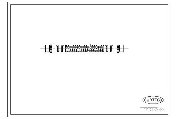Fren Hortumu Arka Sağ veya Sol Peugeot 106 (S1)(08.1991->03.1996)  WALBURG WBH0068